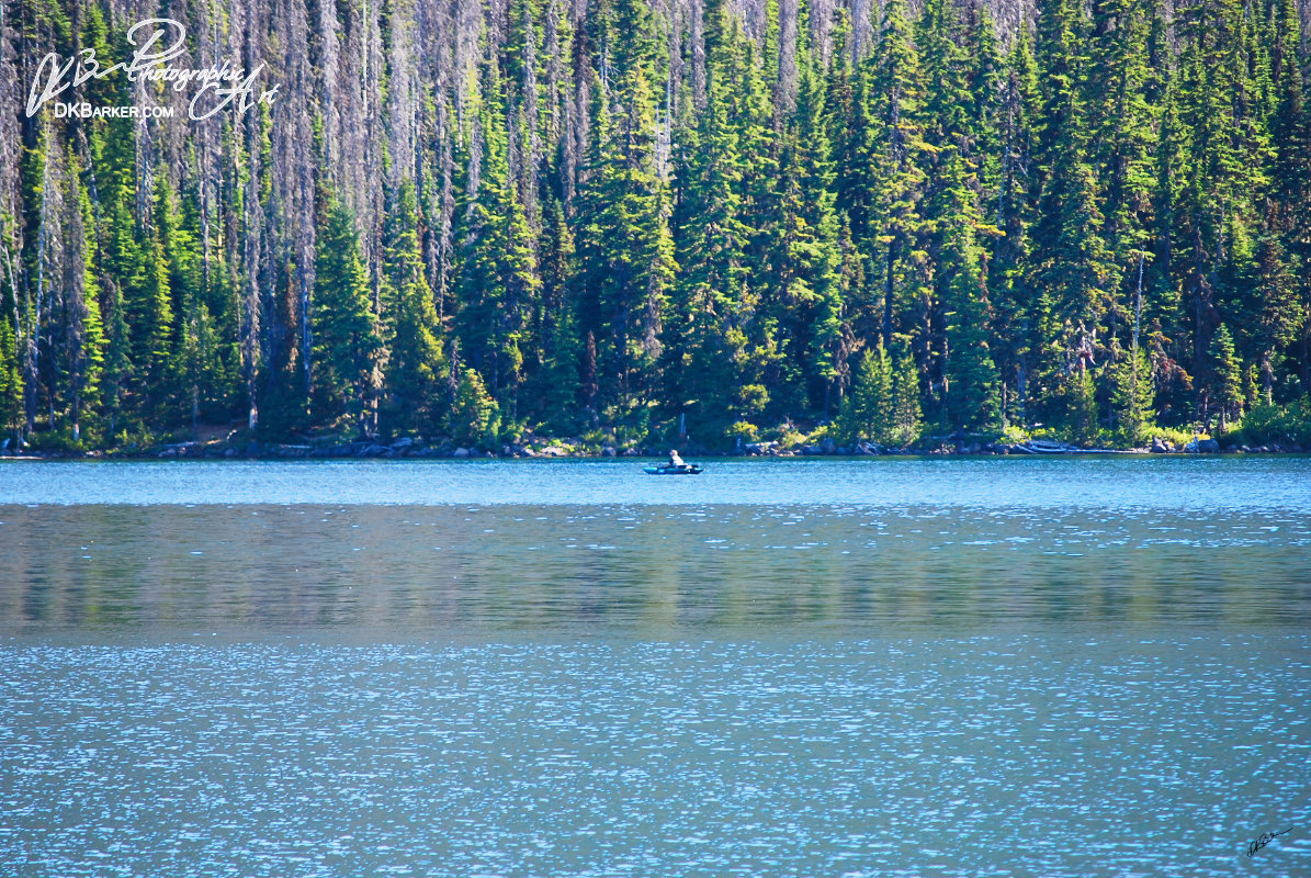 Fishing Raft on Olallie Lake