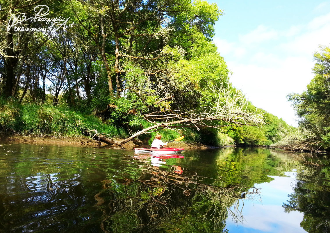 Kayak on River Print