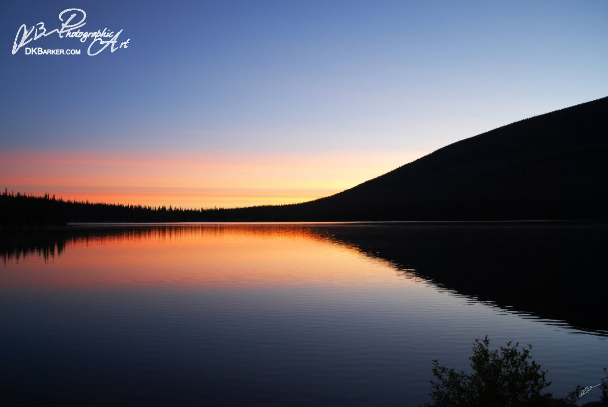 Sunset on Olallie Lake